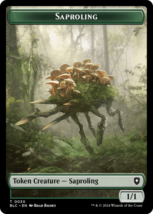 Saproling in the group Magic the Gathering / Sets / Bloomburrow Commander Tokens at Proxyprinters.com (96621)