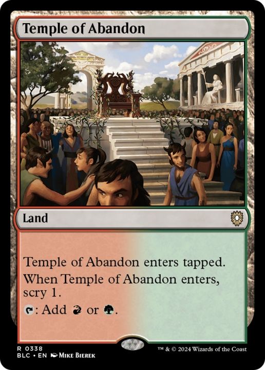 Temple of Abandon in the group Magic the Gathering / Sets / Bloomburrow Commander at Proxyprinters.com (96622)