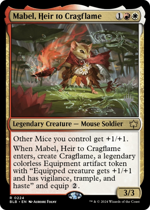 Mabel, Heir to Cragflame in the group Magic the Gathering / Sets / Bloomburrow Promos at Proxyprinters.com (96625)