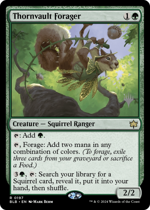 Thornvault Forager in the group Magic the Gathering / Sets / Bloomburrow Promos at Proxyprinters.com (96626)