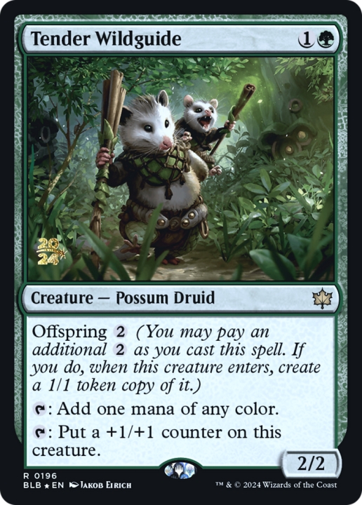 Tender Wildguide in the group Magic the Gathering / Sets / Bloomburrow Promos at Proxyprinters.com (96638)