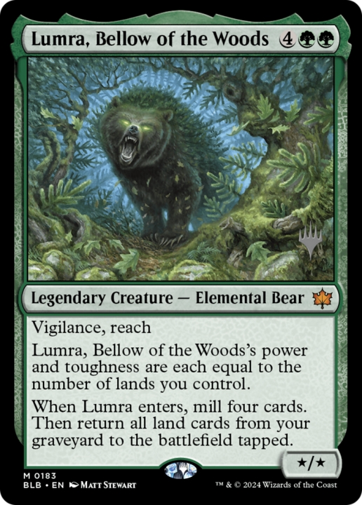 Lumra, Bellow of the Woods in the group Magic the Gathering / Sets / Bloomburrow Promos at Proxyprinters.com (96640)