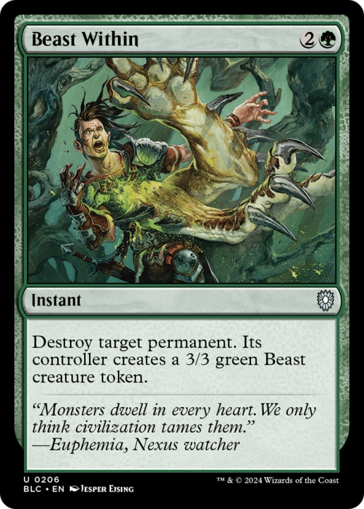 Beast Within in the group Magic the Gathering / Sets / Bloomburrow Commander at Proxyprinters.com (96661)