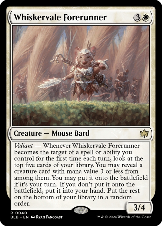 Whiskervale Forerunner in the group Magic the Gathering / Sets / Bloomburrow at Proxyprinters.com (96664)