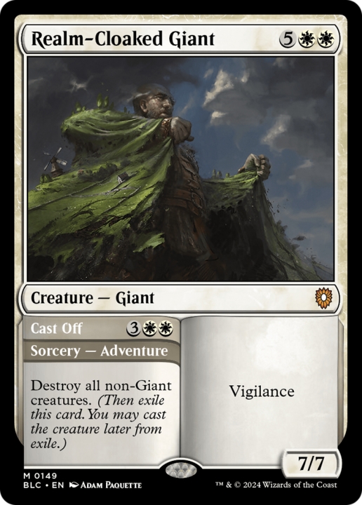 Realm-Cloaked Giant // Cast Off in the group Magic the Gathering / Sets / Bloomburrow Commander at Proxyprinters.com (96669)