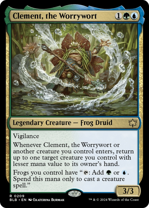 Clement, the Worrywort in the group Magic the Gathering / Sets / Bloomburrow at Proxyprinters.com (96726)