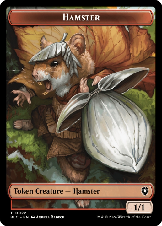 Hamster in the group Magic the Gathering / Sets / Bloomburrow Commander Tokens at Proxyprinters.com (96730)