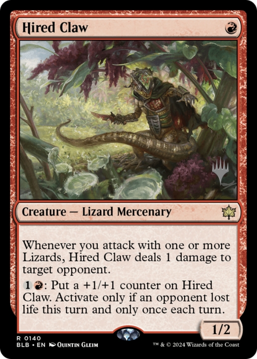 Hired Claw in the group Magic the Gathering / Sets / Bloomburrow Promos at Proxyprinters.com (96768)