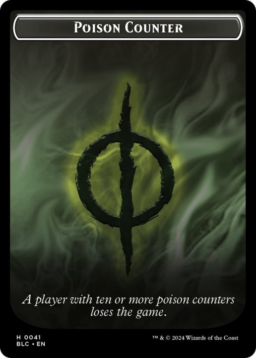 Poison Counter in the group Magic the Gathering / Sets / Bloomburrow Commander Tokens at Proxyprinters.com (96769)