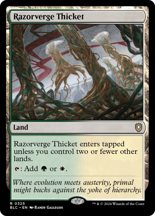 Razorverge Thicket in the group Magic the Gathering / Sets / Bloomburrow Commander at Proxyprinters.com (96776)