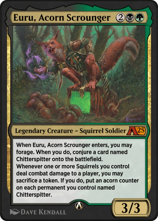 Euru, Acorn Scrounger in the group Magic the Gathering / Sets / Alchemy: Bloomburrow at Proxyprinters.com (96778)