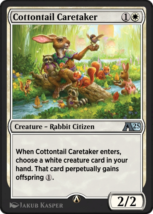 Cottontail Caretaker in the group Magic the Gathering / Sets / Alchemy: Bloomburrow at Proxyprinters.com (96781)