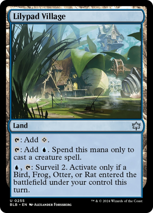 Lilypad Village in the group Magic the Gathering / Sets / Bloomburrow at Proxyprinters.com (96792)