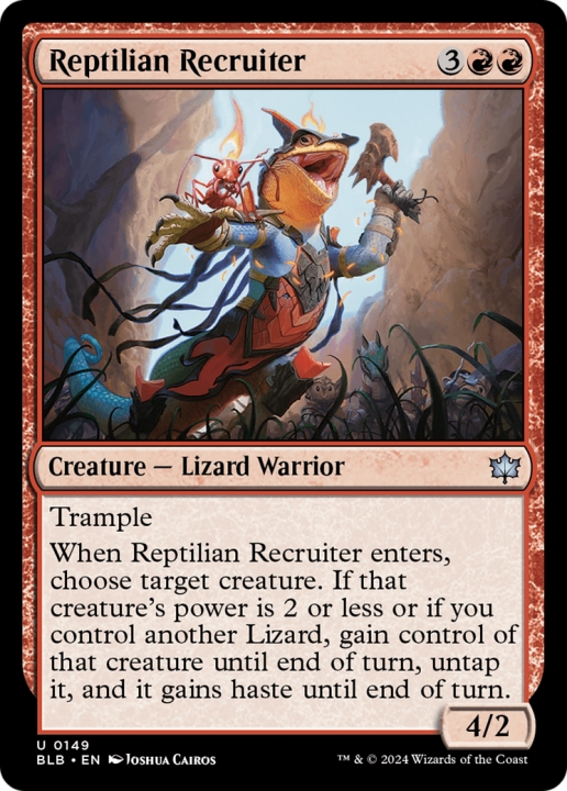 Reptilian Recruiter in the group Magic the Gathering / Sets / Bloomburrow at Proxyprinters.com (96801)