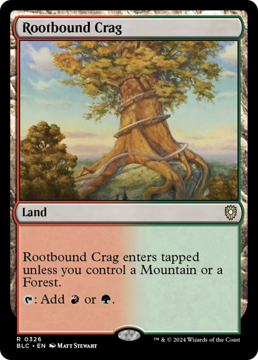 Rootbound Crag in the group Magic the Gathering / Sets / Bloomburrow Commander at Proxyprinters.com (96805)