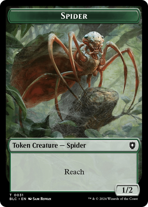 Spider in the group Magic the Gathering / Sets / Bloomburrow Commander Tokens at Proxyprinters.com (96820)