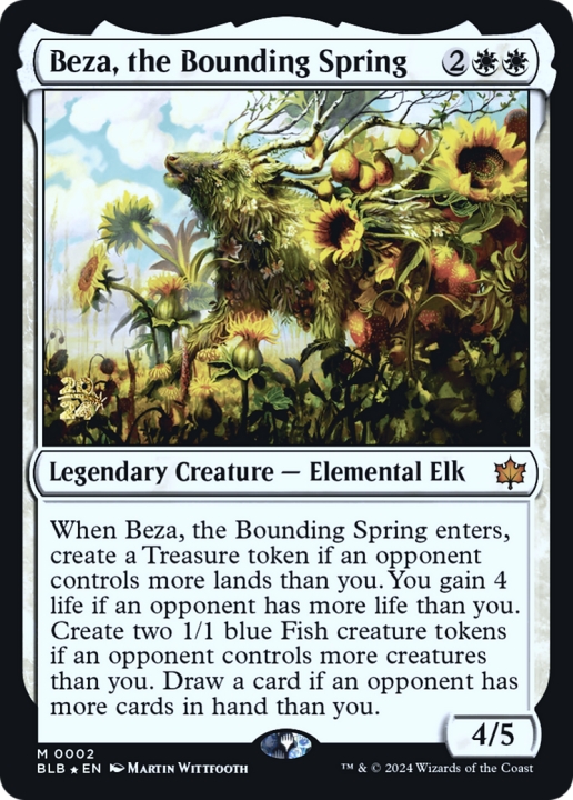 Beza, the Bounding Spring in the group Magic the Gathering / Sets / Bloomburrow Promos at Proxyprinters.com (96825)