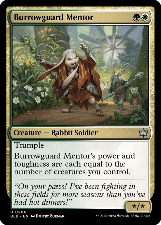 Burrowguard Mentor in the group Magic the Gathering / Sets / Bloomburrow at Proxyprinters.com (96826)