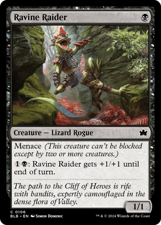 Ravine Raider in the group Magic the Gathering / Sets / Bloomburrow at Proxyprinters.com (96828)