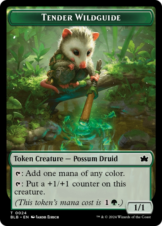 Tender Wildguide in the group Magic the Gathering / Sets / Bloomburrow Tokens at Proxyprinters.com (96834)