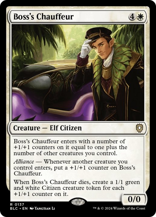 Boss's Chauffeur in the group Magic the Gathering / Sets / Bloomburrow Commander at Proxyprinters.com (96835)