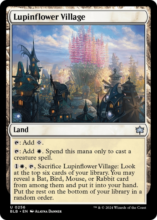 Lupinflower Village in the group Magic the Gathering / Sets / Bloomburrow at Proxyprinters.com (96845)