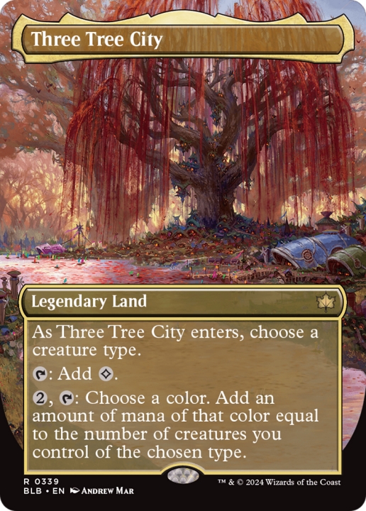 Three Tree City in the group Magic the Gathering / Sets / Bloomburrow at Proxyprinters.com (96861)