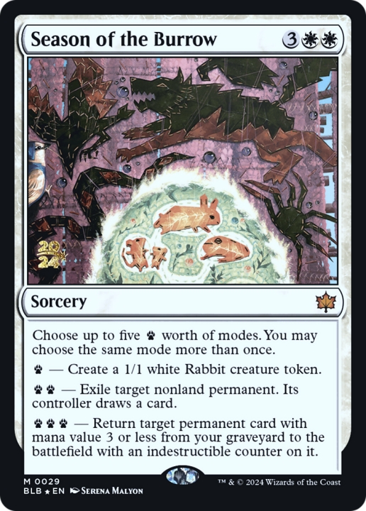 Season of the Burrow in the group Magic the Gathering / Sets / Bloomburrow Promos at Proxyprinters.com (96879)