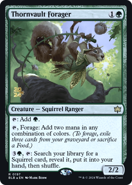 Thornvault Forager in the group Magic the Gathering / Sets / Bloomburrow Promos at Proxyprinters.com (96880)