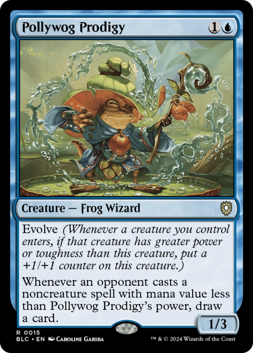 Pollywog Prodigy in the group Magic the Gathering / Sets / Bloomburrow Commander at Proxyprinters.com (96887)