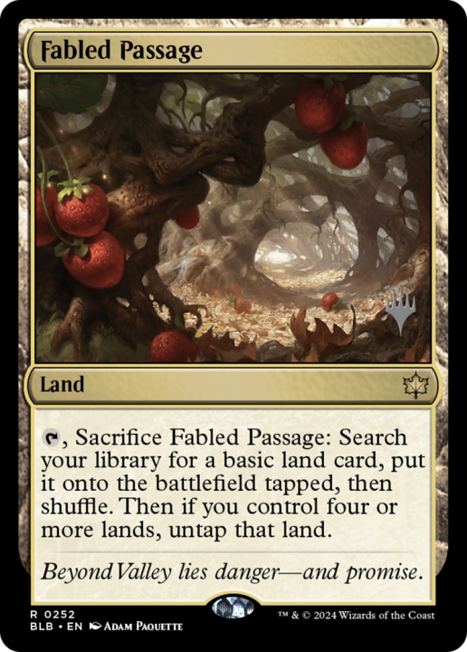 Fabled Passage in the group Magic the Gathering / Sets / Bloomburrow Promos at Proxyprinters.com (96902)