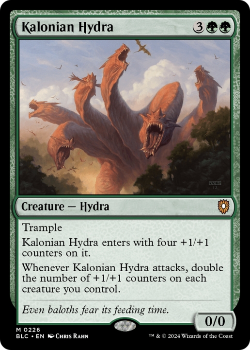 Kalonian Hydra in the group Magic the Gathering / Sets / Bloomburrow Commander at Proxyprinters.com (96909)