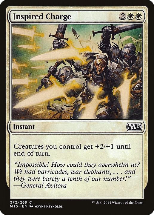 Inspired Charge in the group Magic the Gathering / Types / Colors / White at Proxyprinters.com (9693)