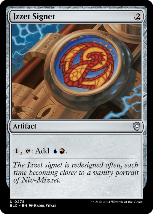 Izzet Signet in the group Magic the Gathering / Sets / Bloomburrow Commander at Proxyprinters.com (96938)