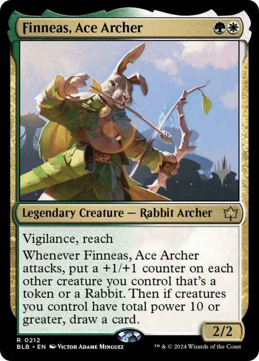 Finneas, Ace Archer in the group Magic the Gathering / Sets / Bloomburrow Promos at Proxyprinters.com (96972)