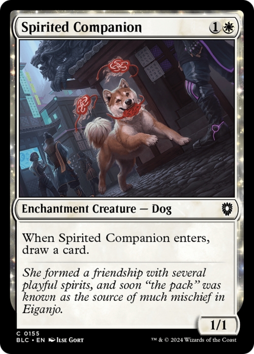 Spirited Companion in the group Magic the Gathering / Sets / Bloomburrow Commander at Proxyprinters.com (96974)