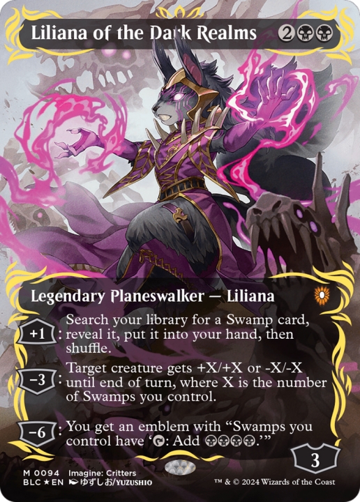 Liliana of the Dark Realms in the group Magic the Gathering / Sets / Bloomburrow Commander at Proxyprinters.com (96977)