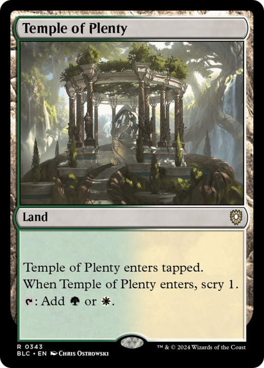 Temple of Plenty in the group Magic the Gathering / Sets / Bloomburrow Commander at Proxyprinters.com (96980)