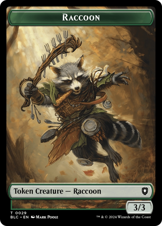 Raccoon in the group Magic the Gathering / Sets / Bloomburrow Commander Tokens at Proxyprinters.com (96982)