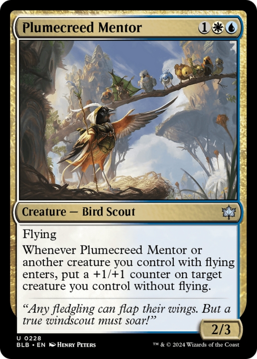 Plumecreed Mentor in the group Magic the Gathering / Sets / Bloomburrow at Proxyprinters.com (96990)