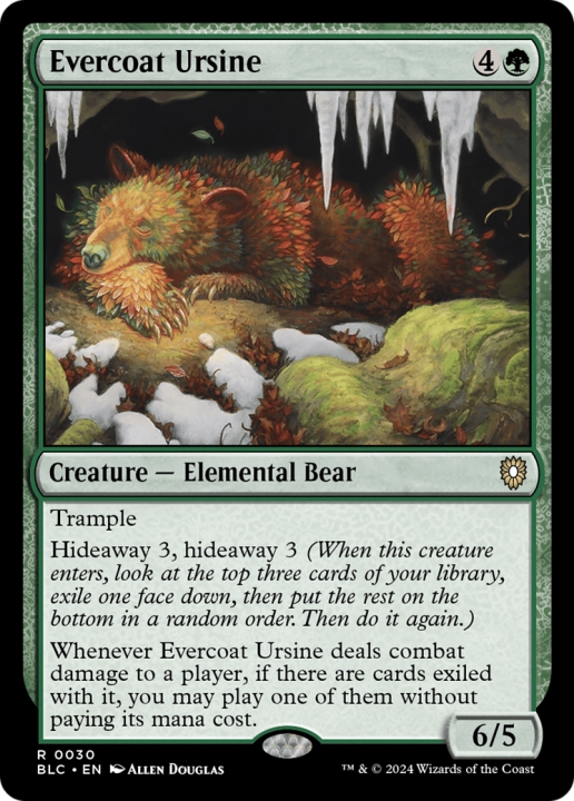 Evercoat Ursine in the group Magic the Gathering / Sets / Bloomburrow Commander at Proxyprinters.com (96994)