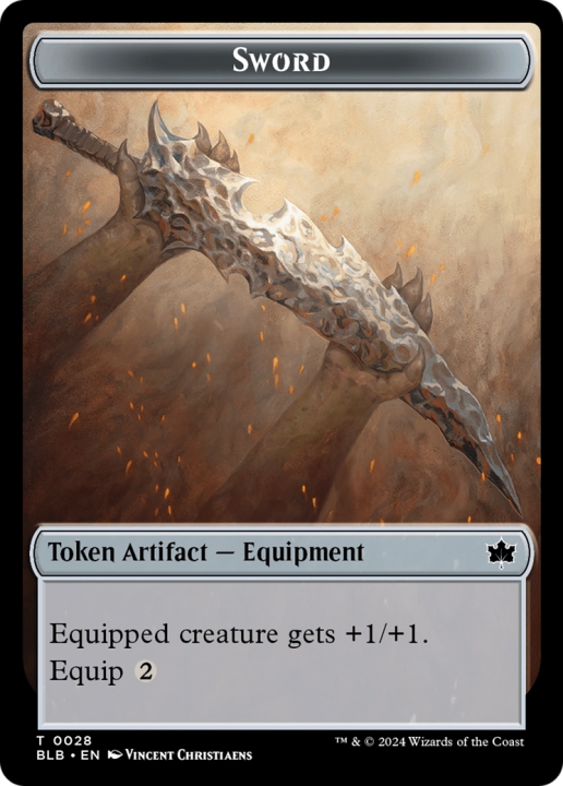 Sword in the group Magic the Gathering / Sets / Bloomburrow Tokens at Proxyprinters.com (97029)