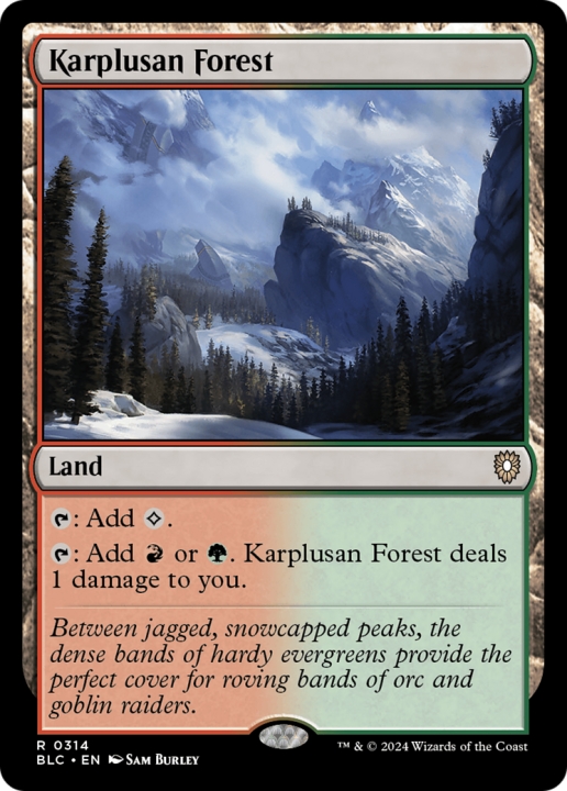 Karplusan Forest in the group Magic the Gathering / Sets / Bloomburrow Commander at Proxyprinters.com (97044)