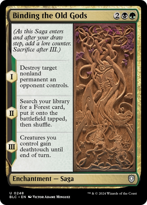 Binding the Old Gods in the group Magic the Gathering / Types / Colors / Multicolors / B, G at Proxyprinters.com (97049)