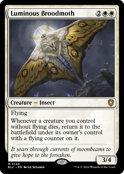 Luminous Broodmoth in the group Magic the Gathering / Sets / Bloomburrow Commander at Proxyprinters.com (97072)