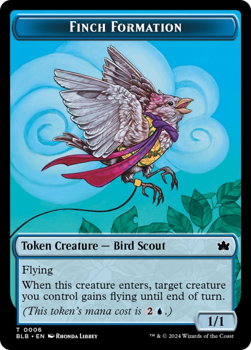 Finch Formation in the group Magic the Gathering / Sets / Bloomburrow Tokens at Proxyprinters.com (97079)