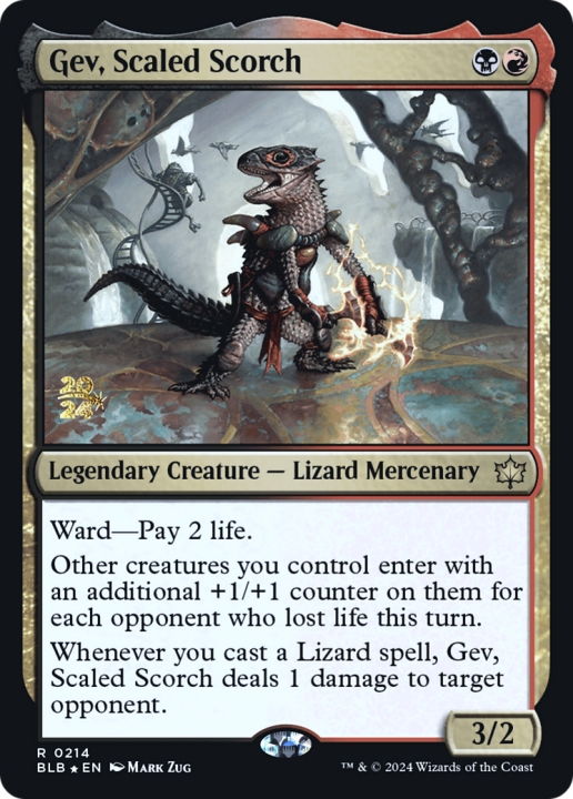 Gev, Scaled Scorch in the group Magic the Gathering / Sets / Bloomburrow Promos at Proxyprinters.com (97092)