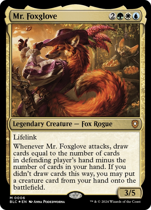 Mr. Foxglove in the group Magic the Gathering / Sets / Bloomburrow Commander at Proxyprinters.com (97093)