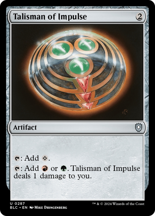 Talisman of Impulse in the group Magic the Gathering / Sets / Bloomburrow Commander at Proxyprinters.com (97098)