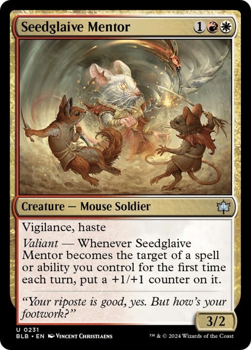 Seedglaive Mentor in the group Magic the Gathering / Sets / Bloomburrow at Proxyprinters.com (97110)